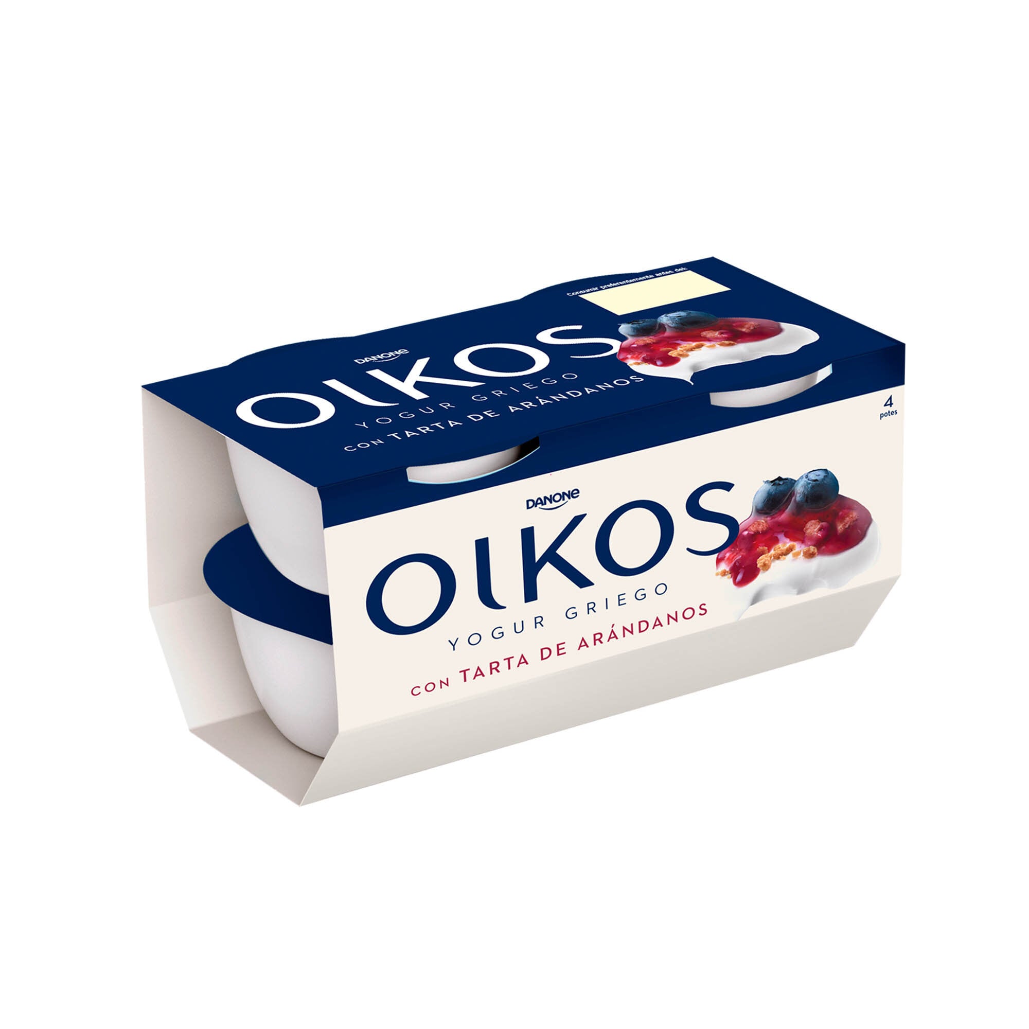 Yogur griego tarta de arandanos  oikos Danone p4 110g/u
