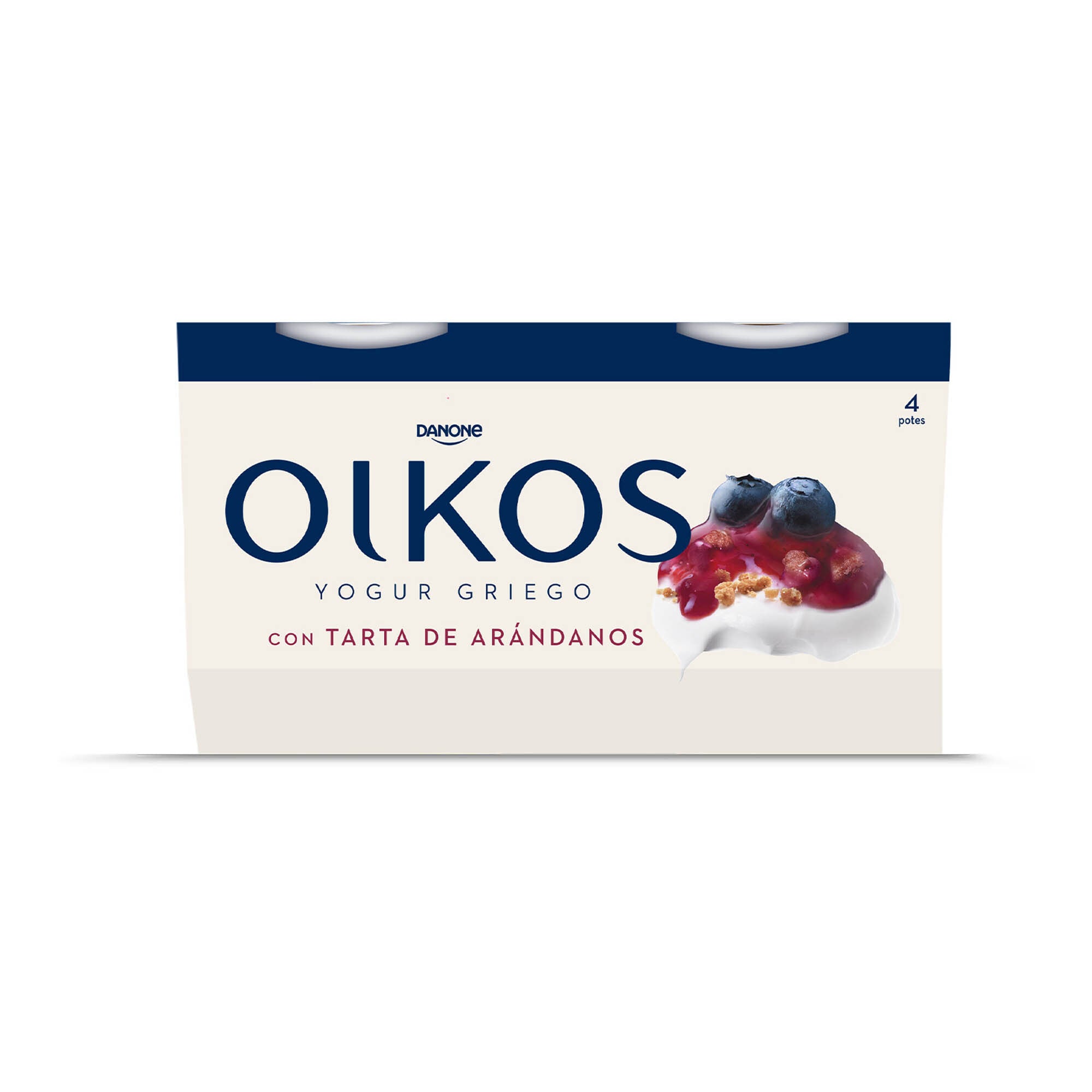 Yogur griego tarta de arandanos  oikos Danone p4 110g/u