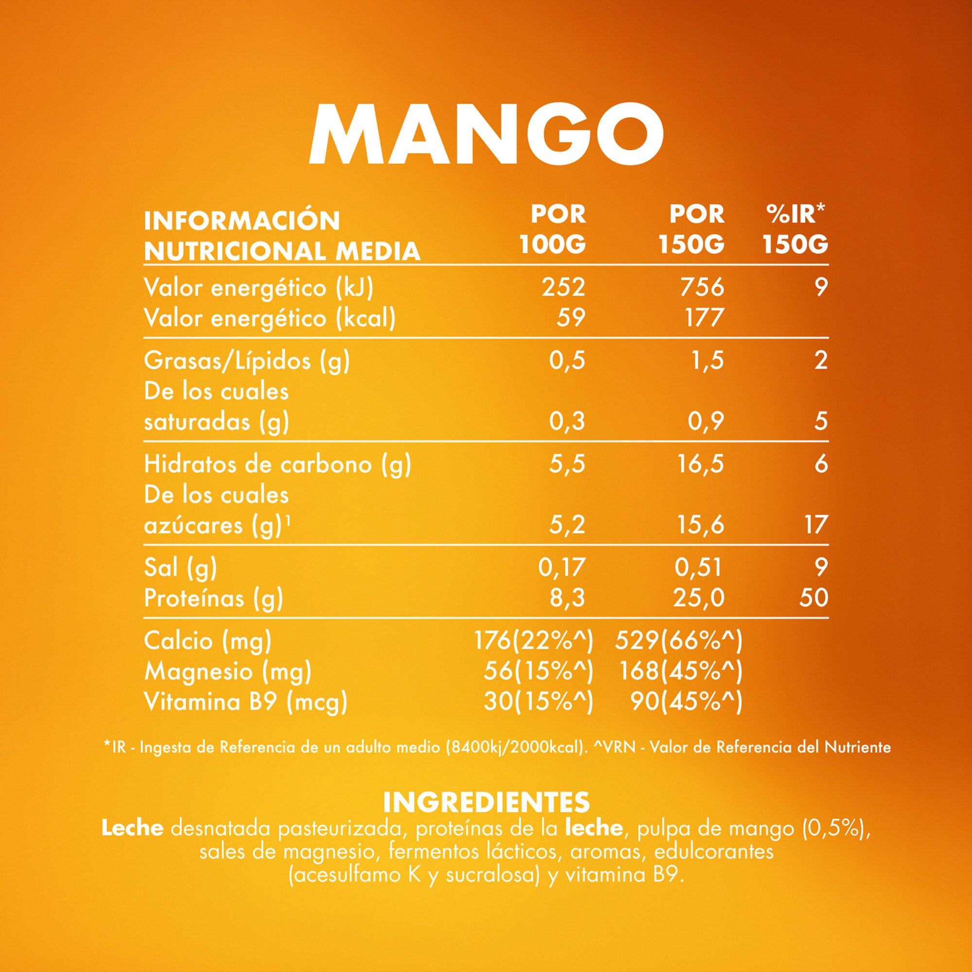 Yogur liquido proteina mango Yopro Danone 300g