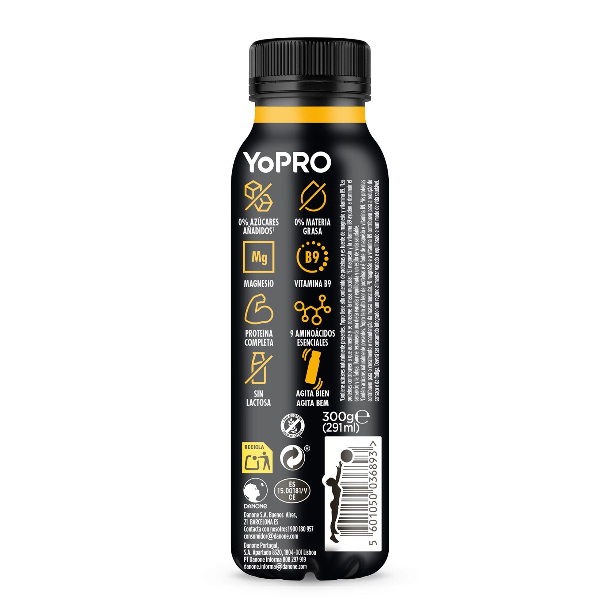 Yogur liquido proteina mango Yopro Danone 300g