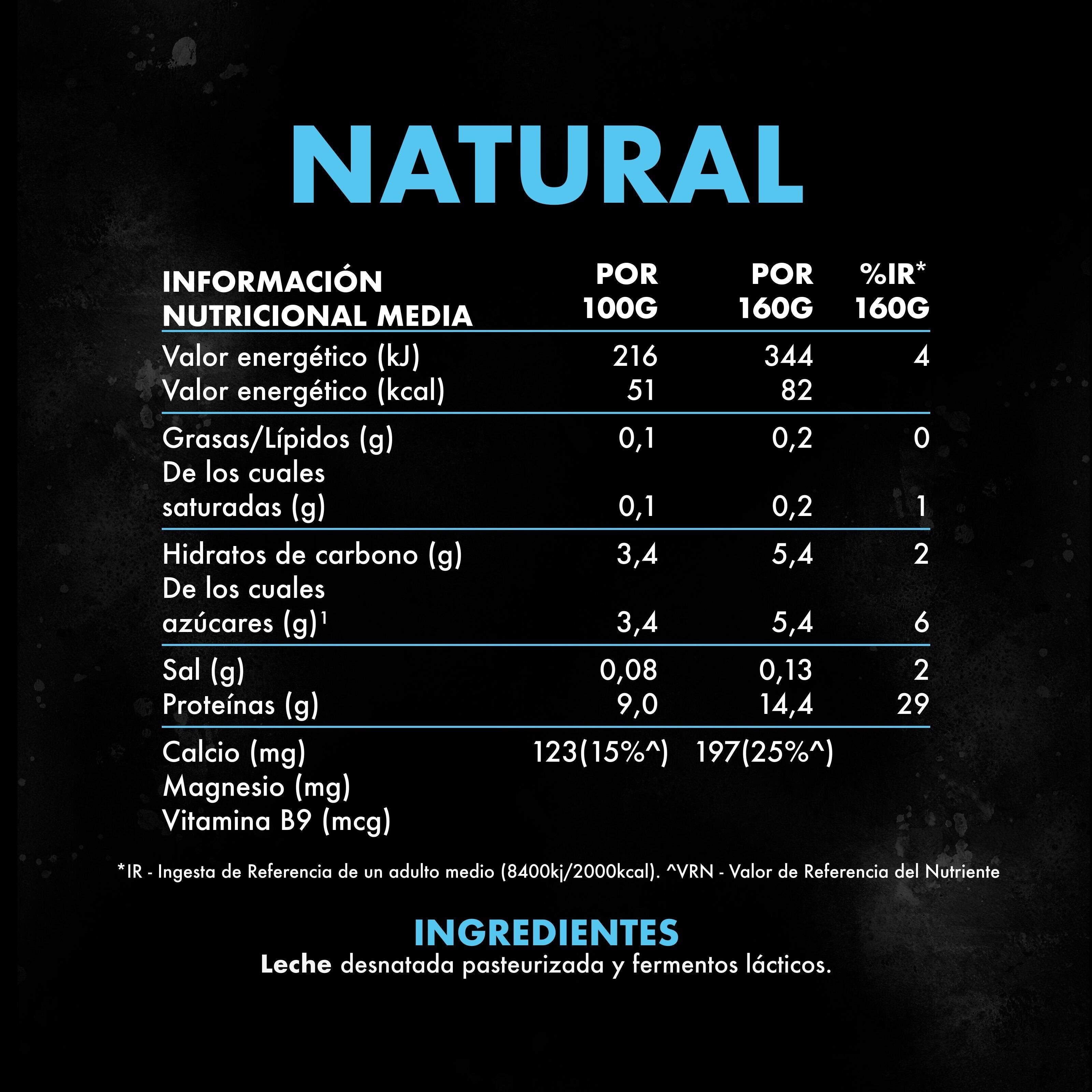 Yogur natural yopro Danone 480g
