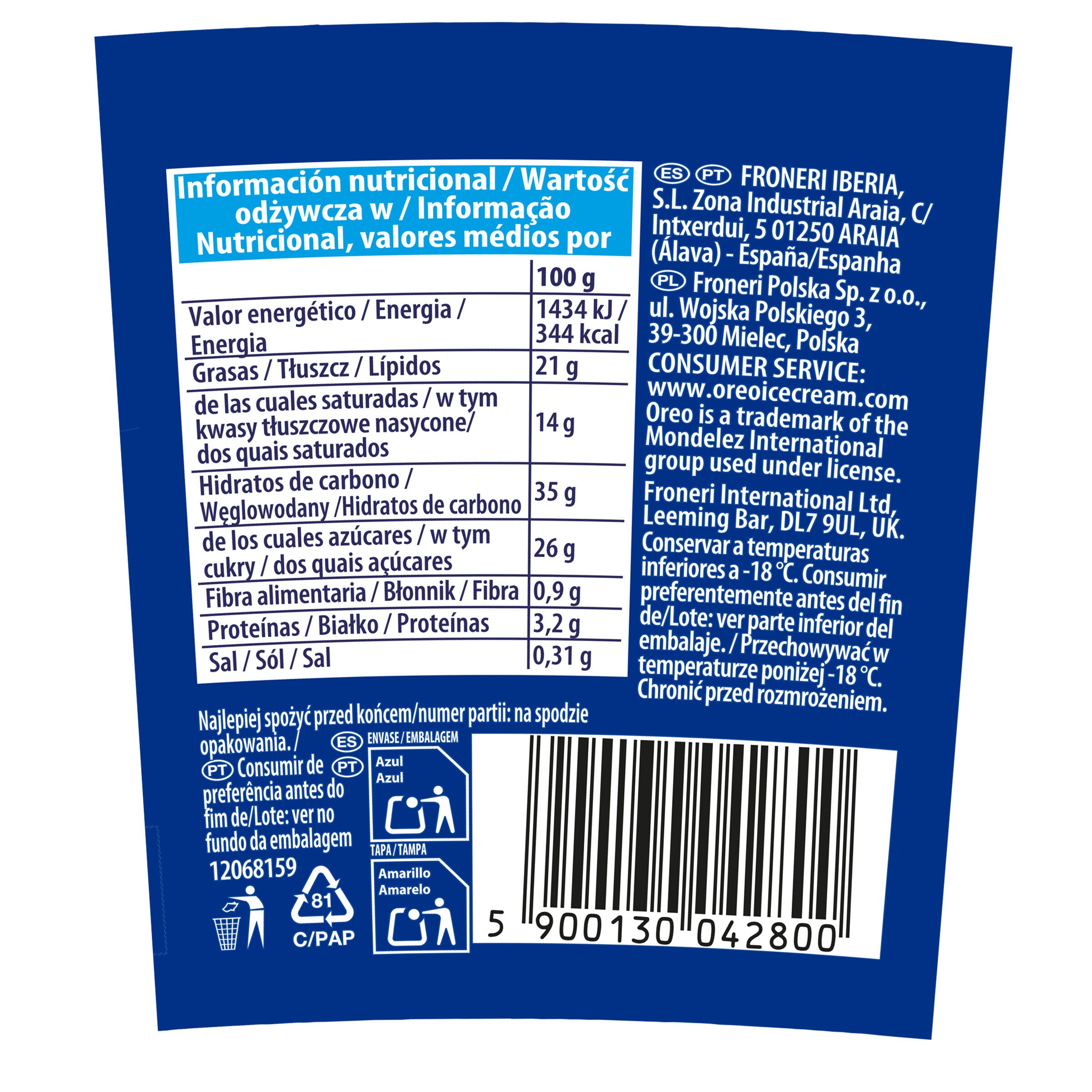 Bites mini Oreo 105ml