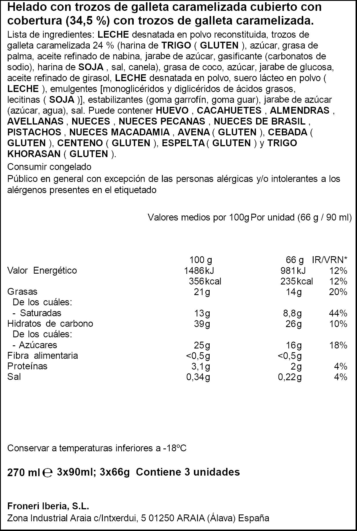 Bombon  Biscoff p3 90ml/u