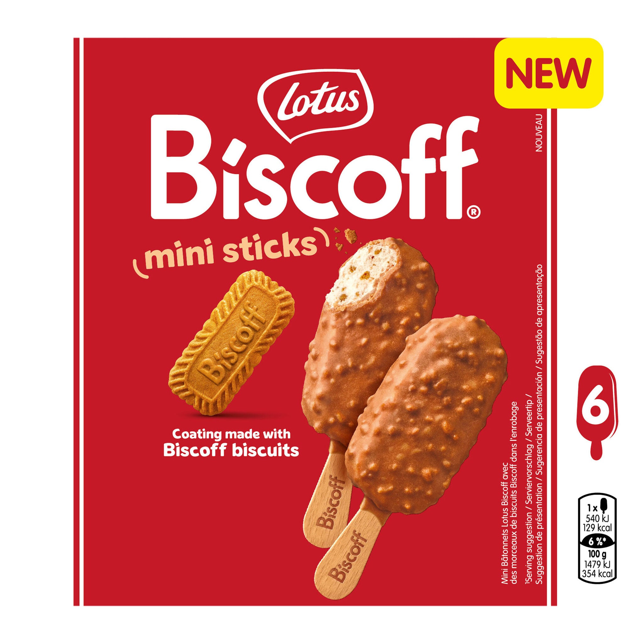 Bombon mini Biscoff p6x50ml