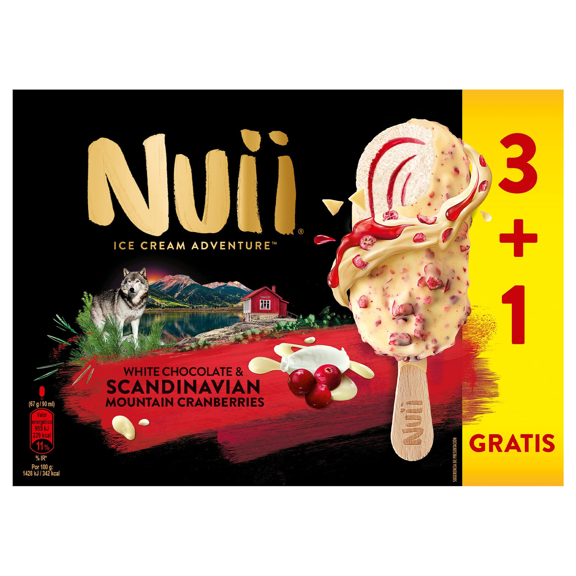 Bombon mascarpone arandanos rojos Nuii p3+1 90ml