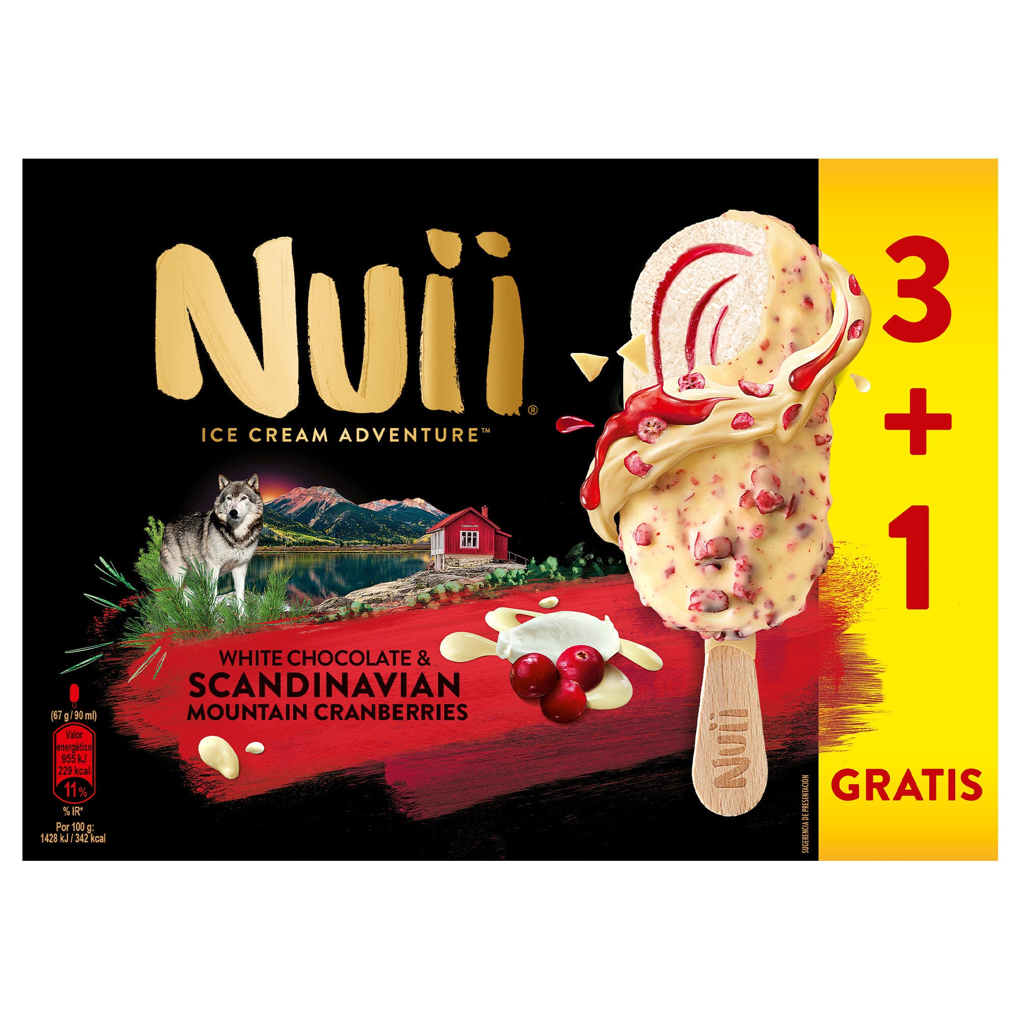 Bombon mascarpone arandanos rojos Nuii p3+1 90ml