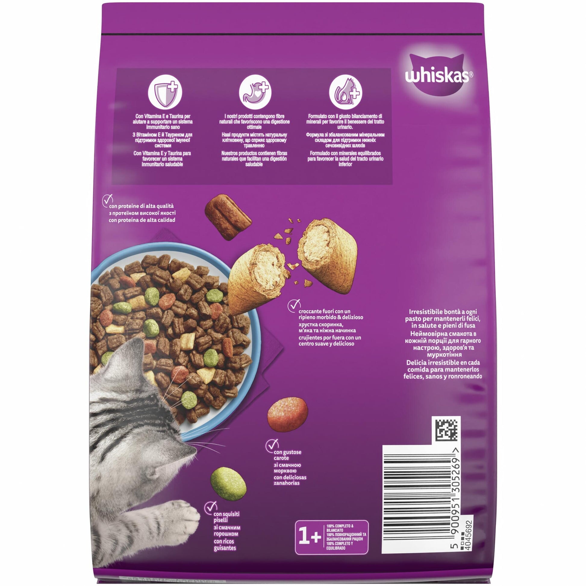 Comida seca gato pescado Whiskas 800g