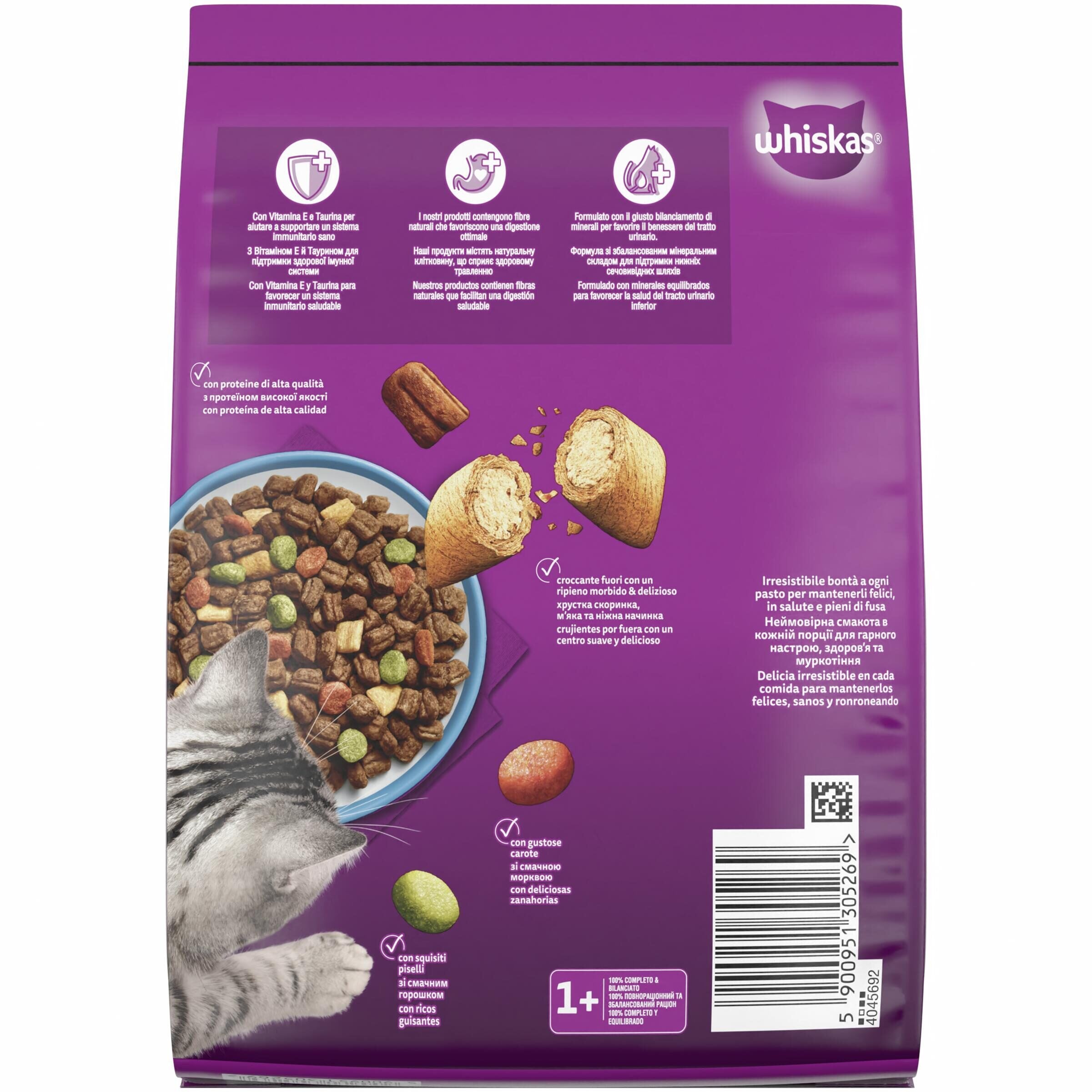 Comida seca gato pescado Whiskas 800g