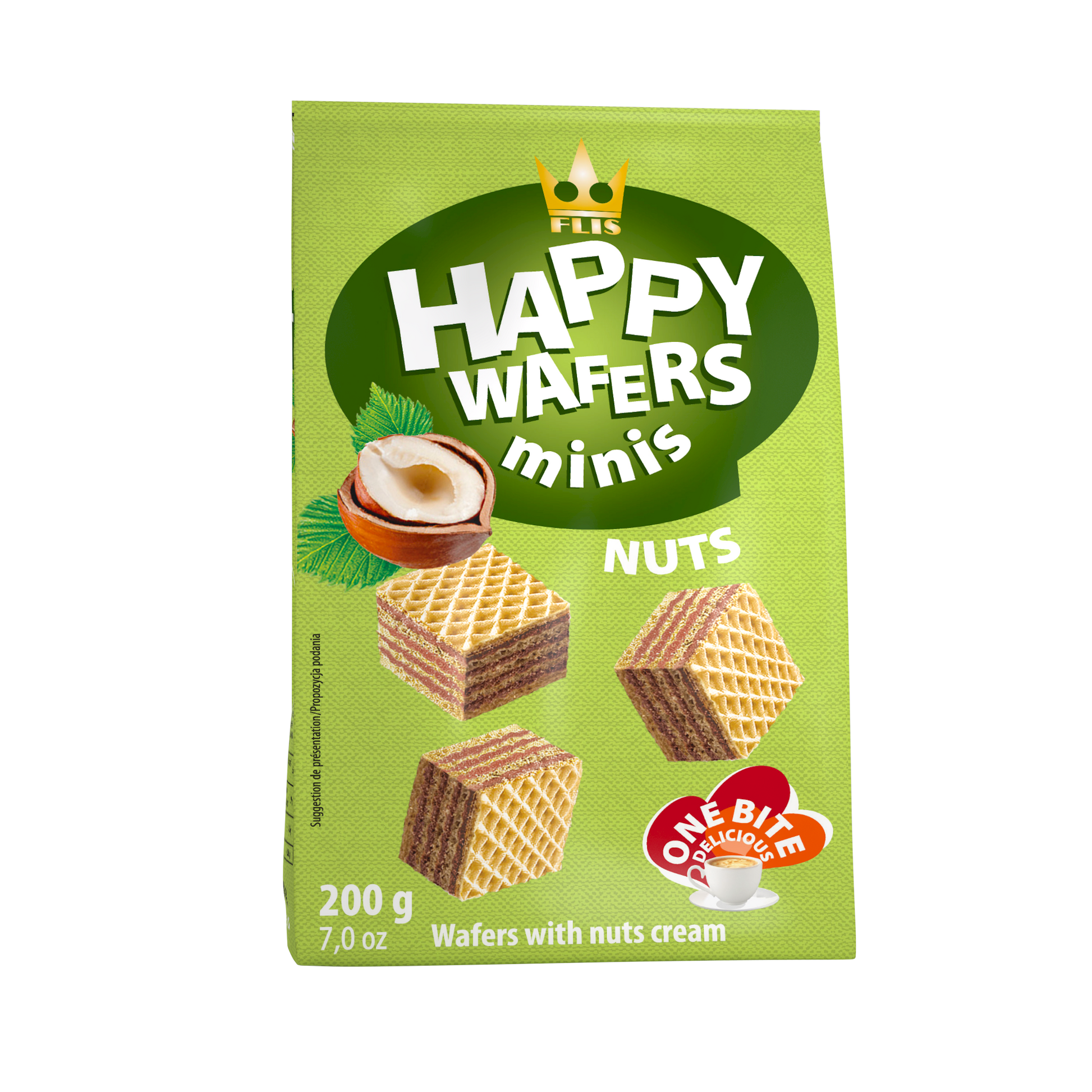 Galletas happy wafer avellana Flis 200g