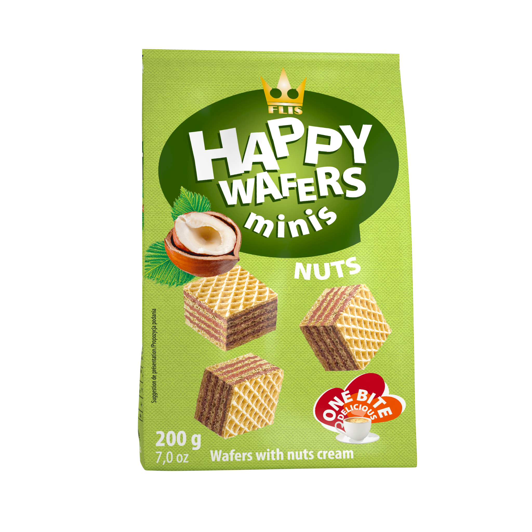Galletas happy wafer avellana Flis 200g