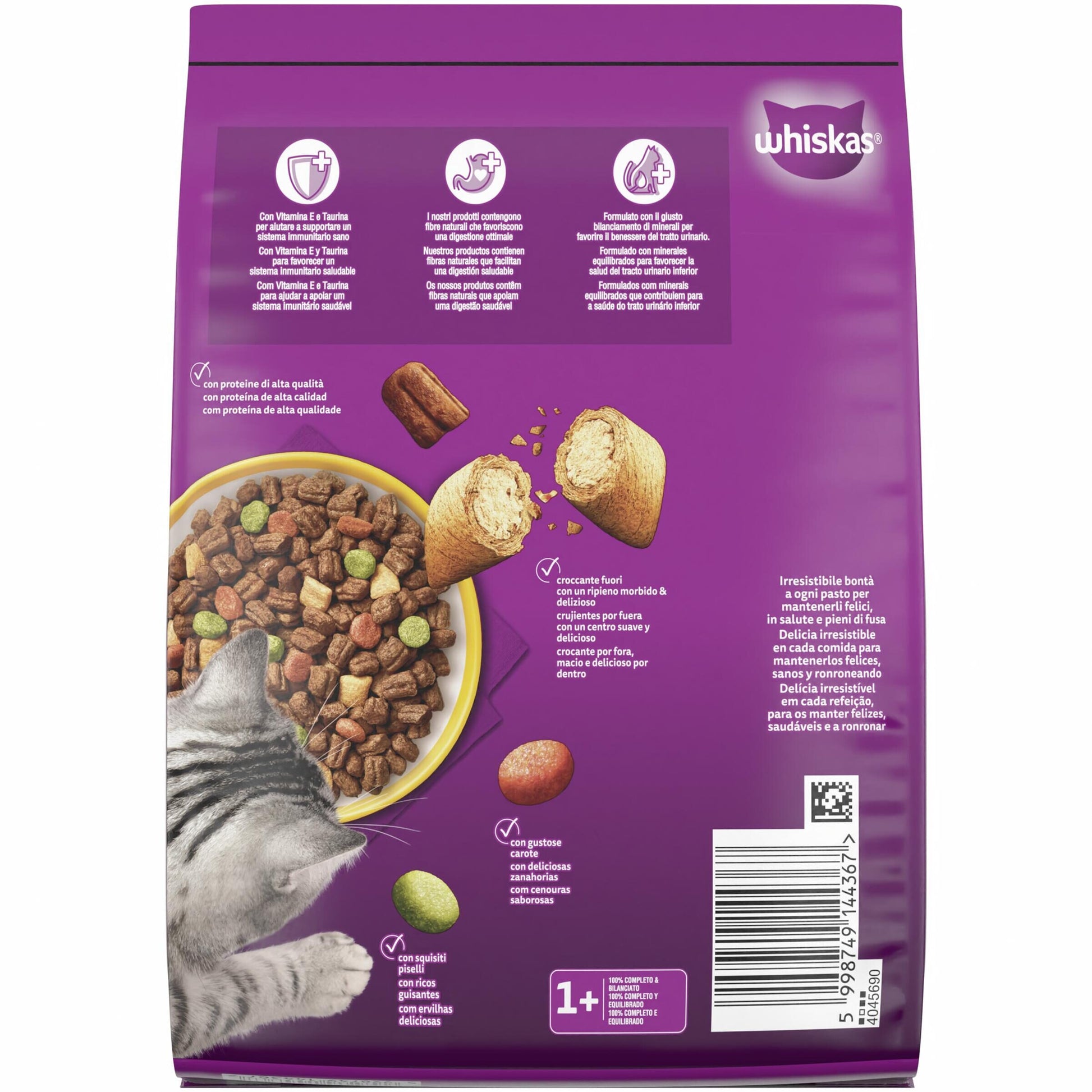 Comida seca gato pollo Whiskas 800g