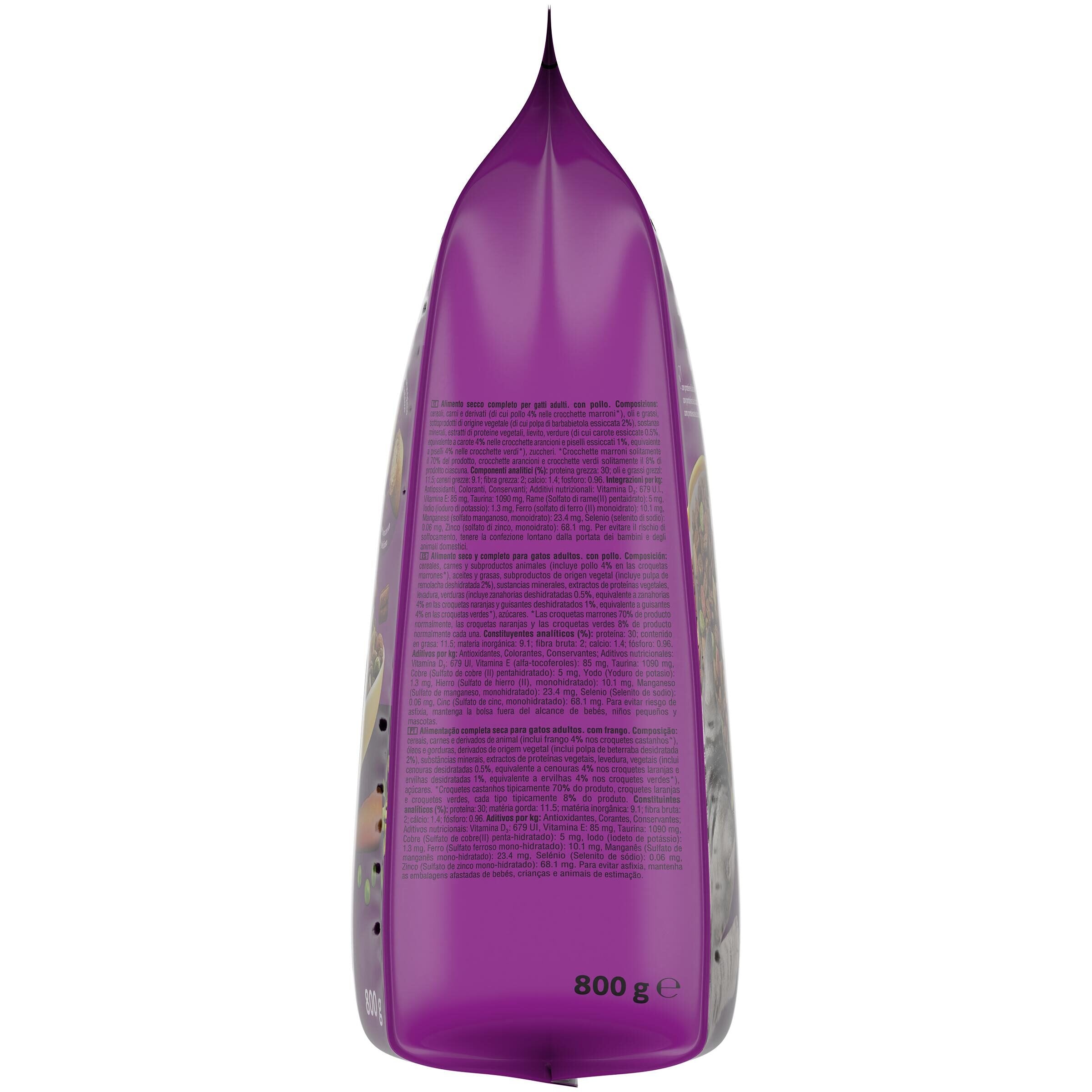Comida seca gato pollo Whiskas 800g