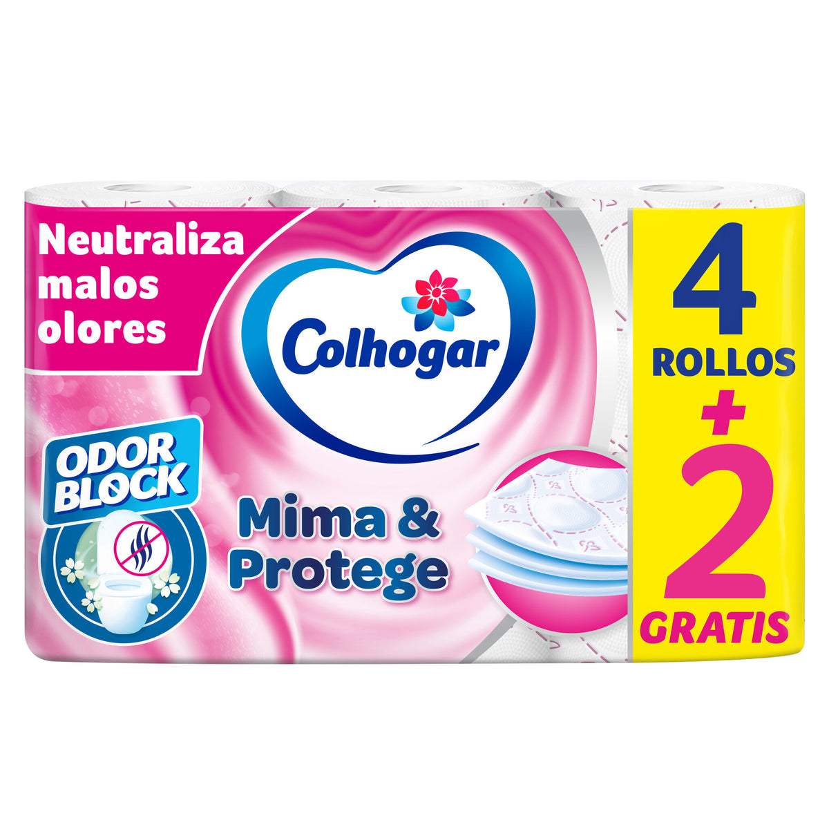 Papel higienico odor block Colhogar 4+2
