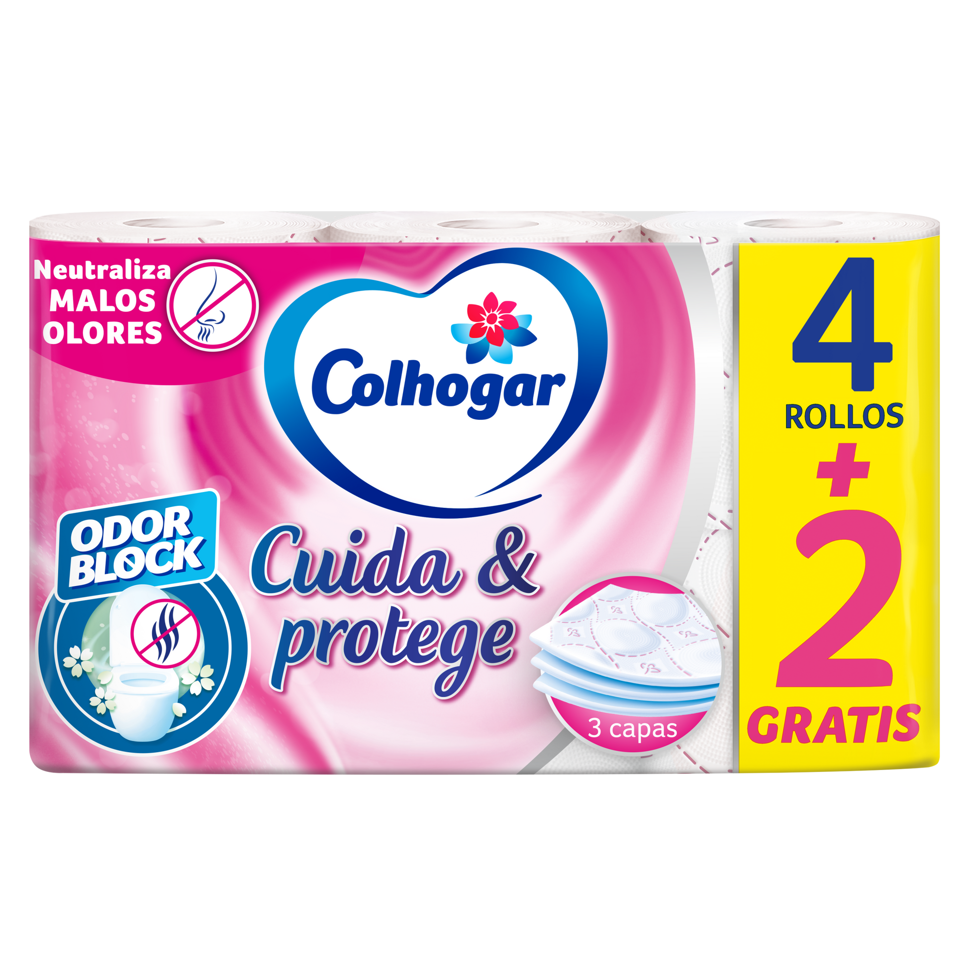 Papel higienico odor block Colhogar 4+2