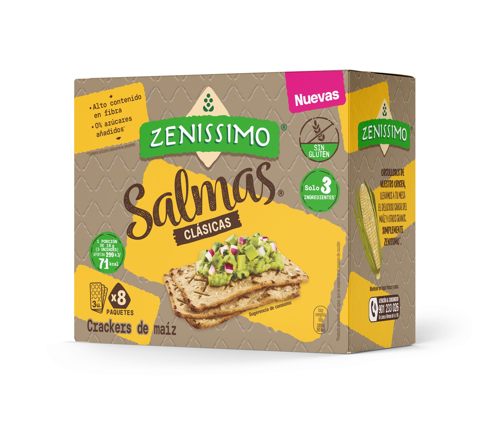 Cracker maiz  Zenissimo p8 144g