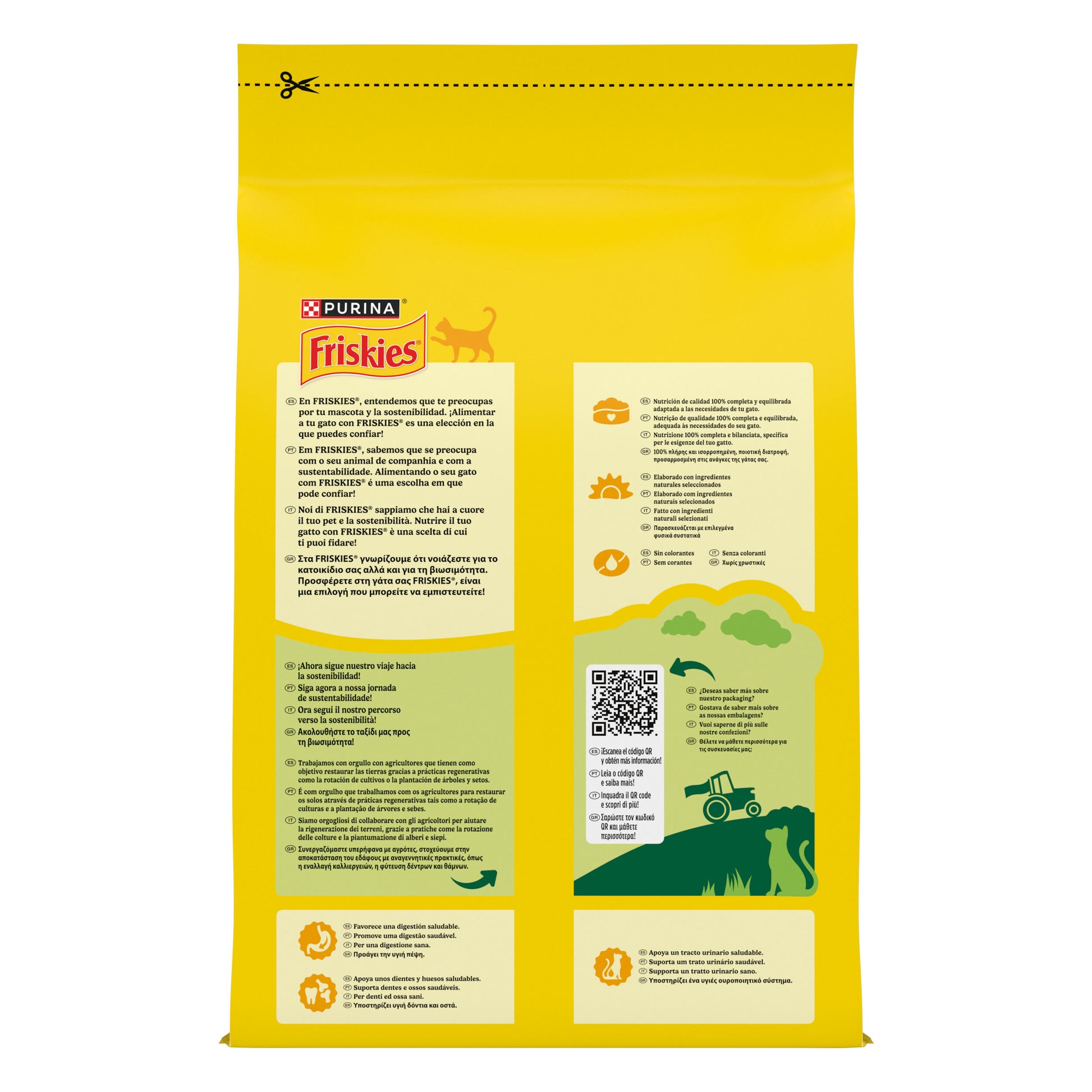 Comida gato seco buey/pollo/verdura adulto Friskies 4kg