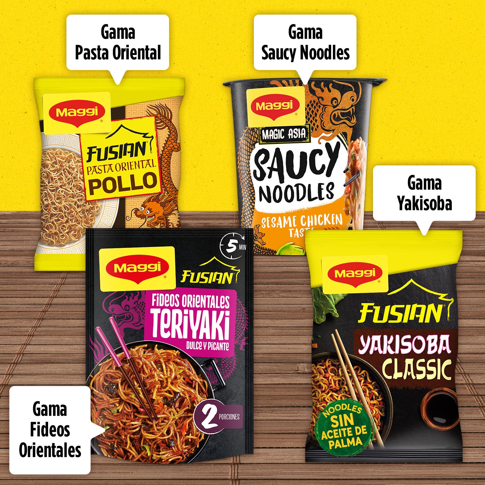 Pasta oriental yakisoba classic Maggi 120g