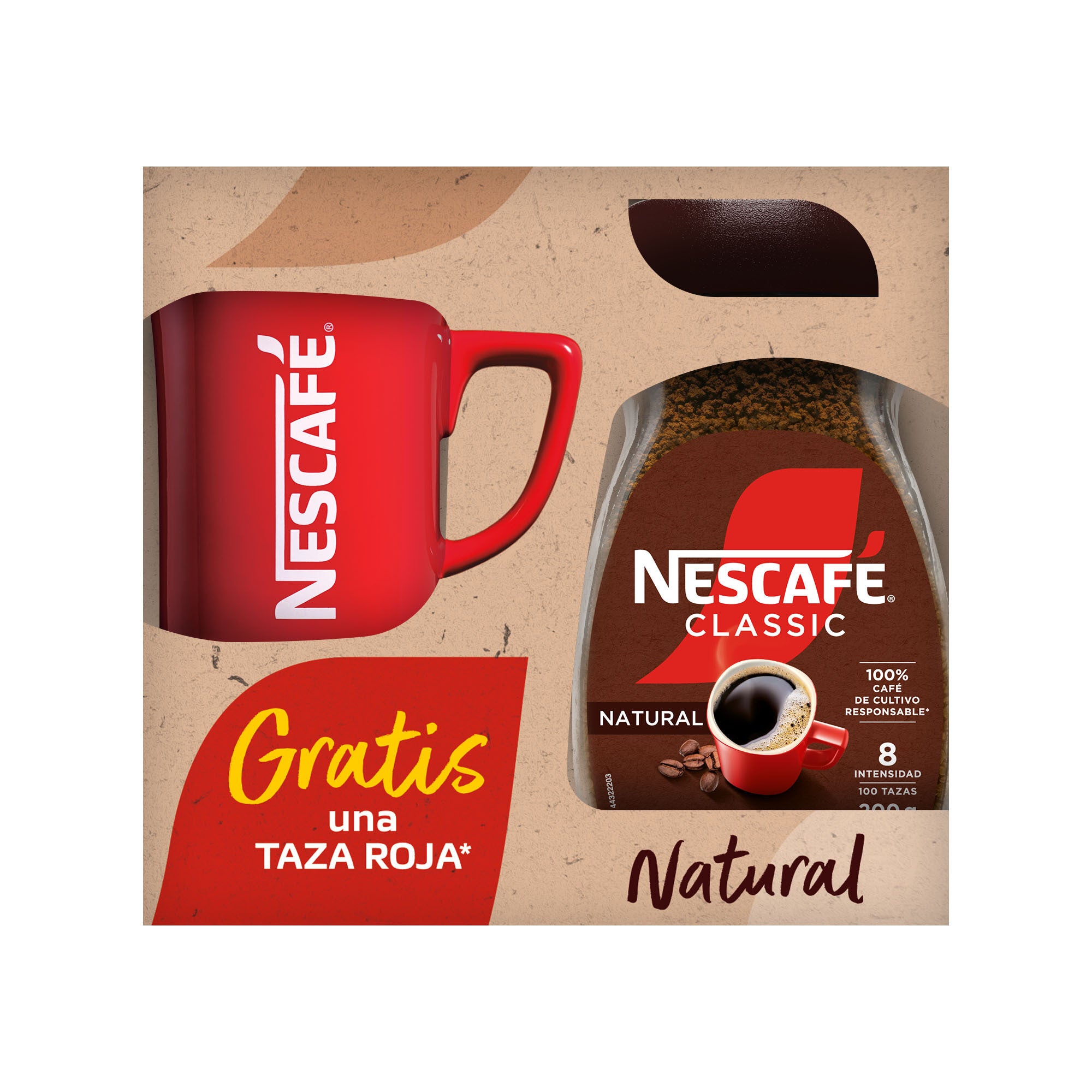 Café soluble natural Nescafe 200g