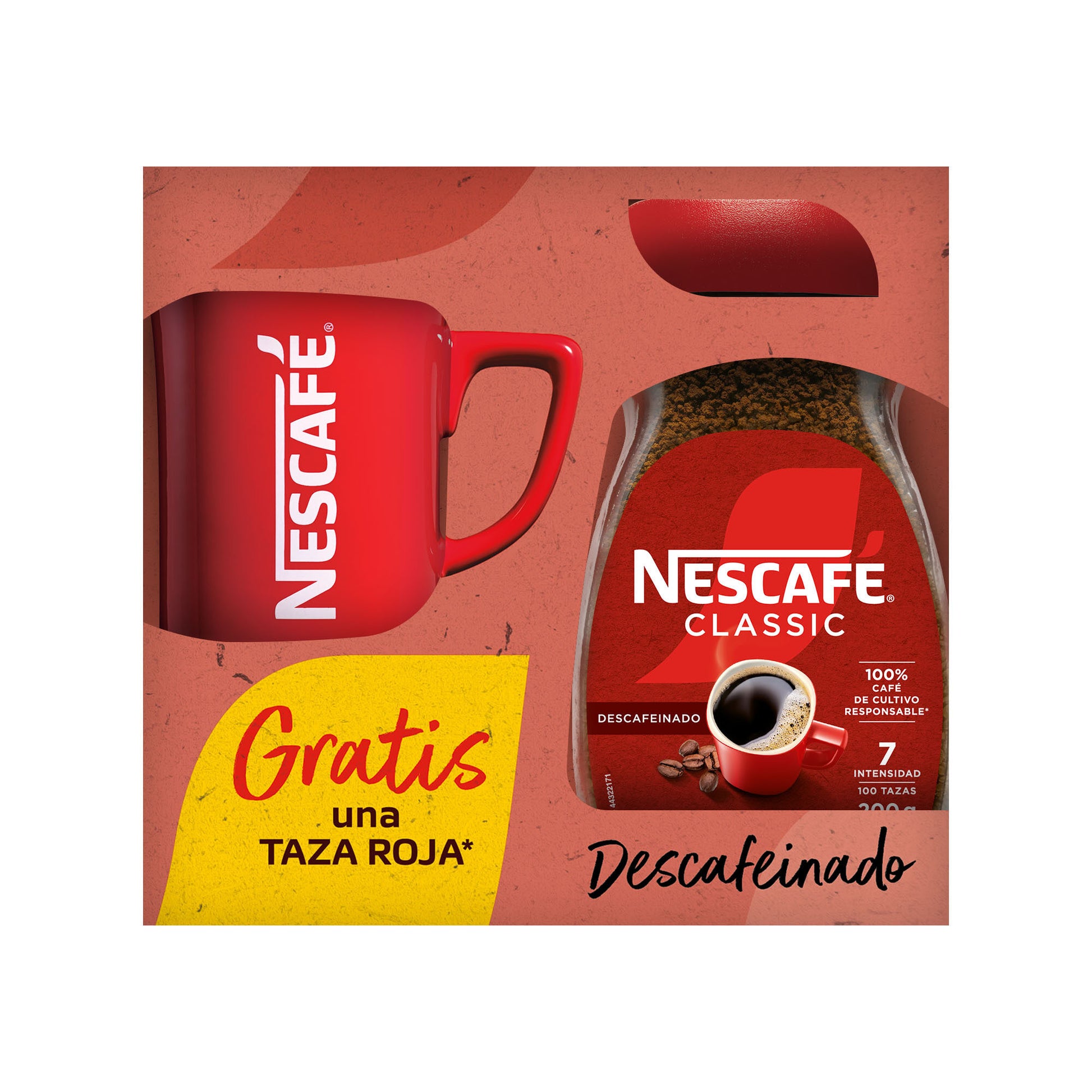 Café soluble descafeinado Nescafe 200g