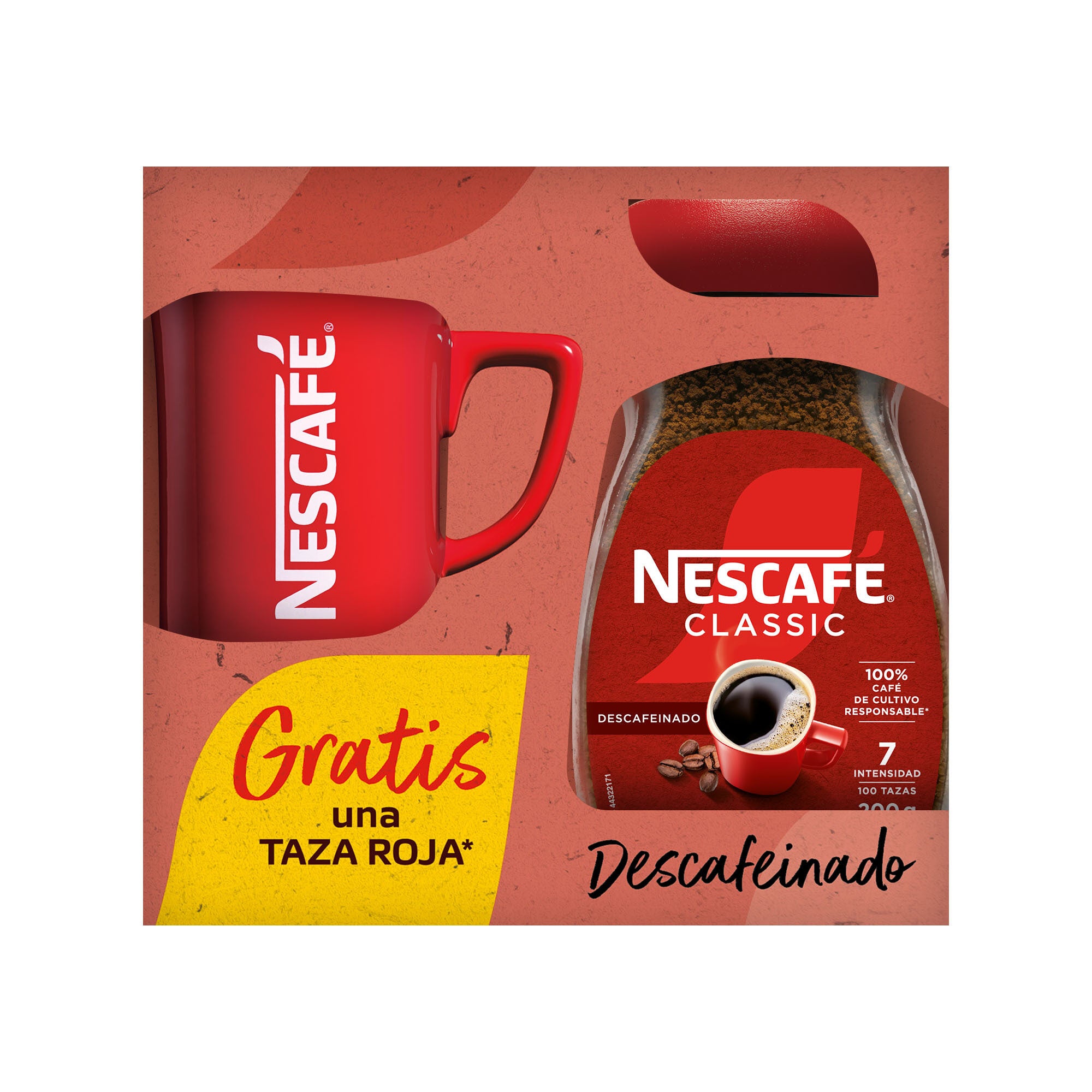 Café soluble descafeinado Nescafe 200g