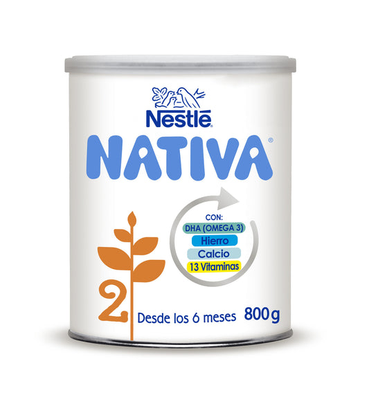 Leche en polvo nativa 2 bote Nestle 800g La Despensa