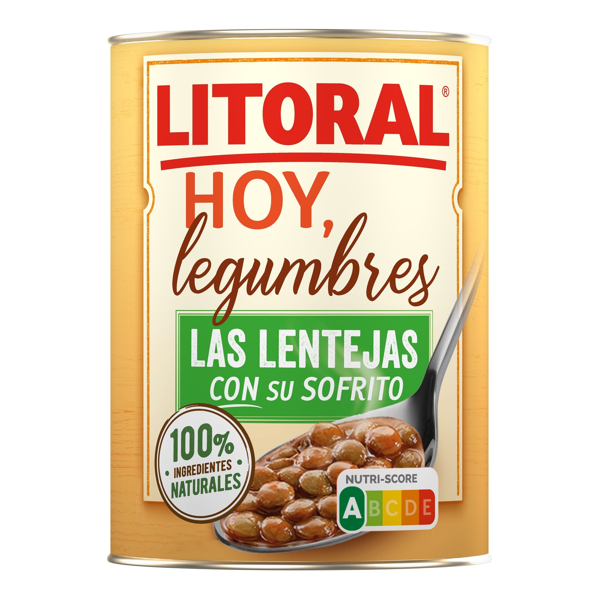 Lenteja lata hoy legumbres Litoral 440g