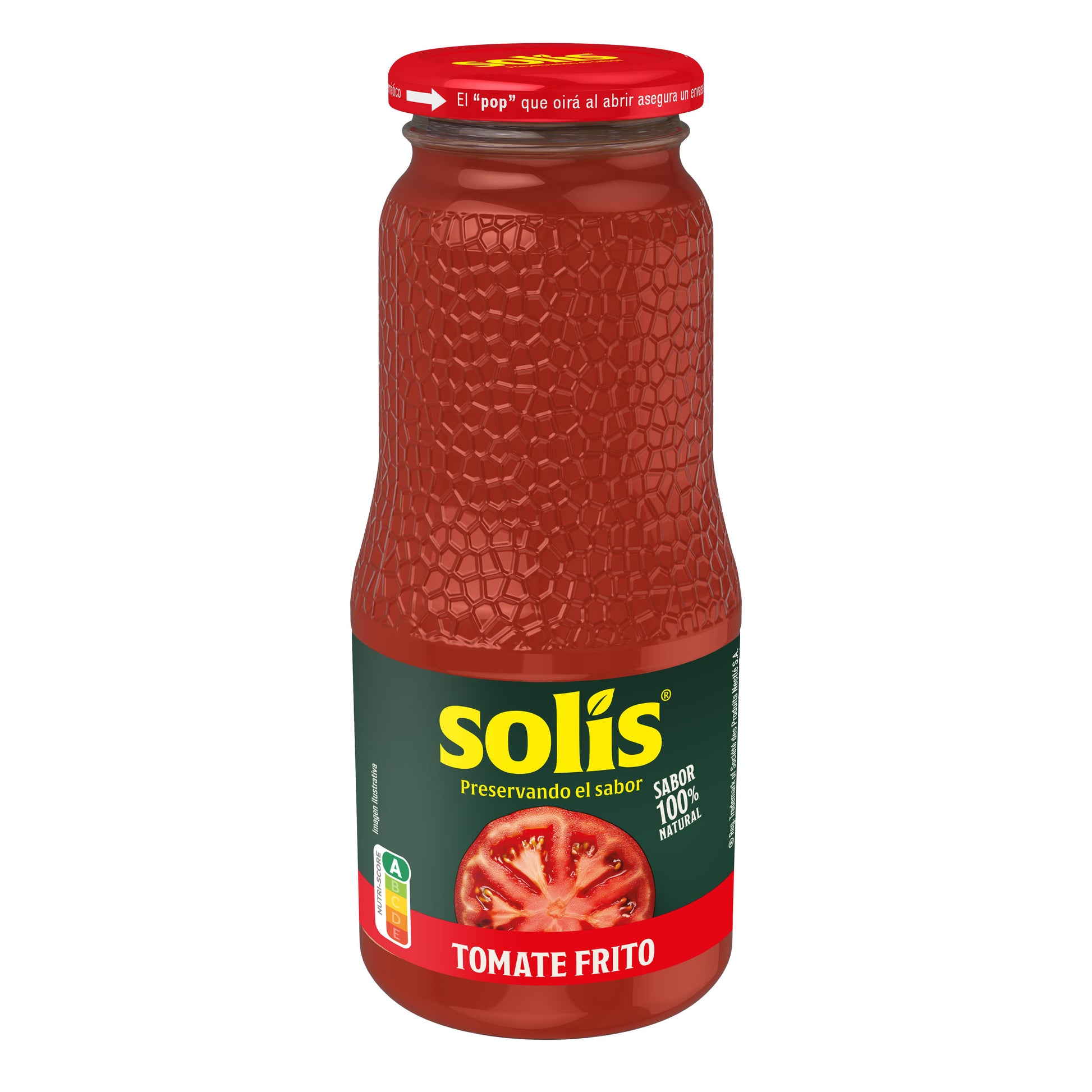 Tomate frito cristal solís 360g