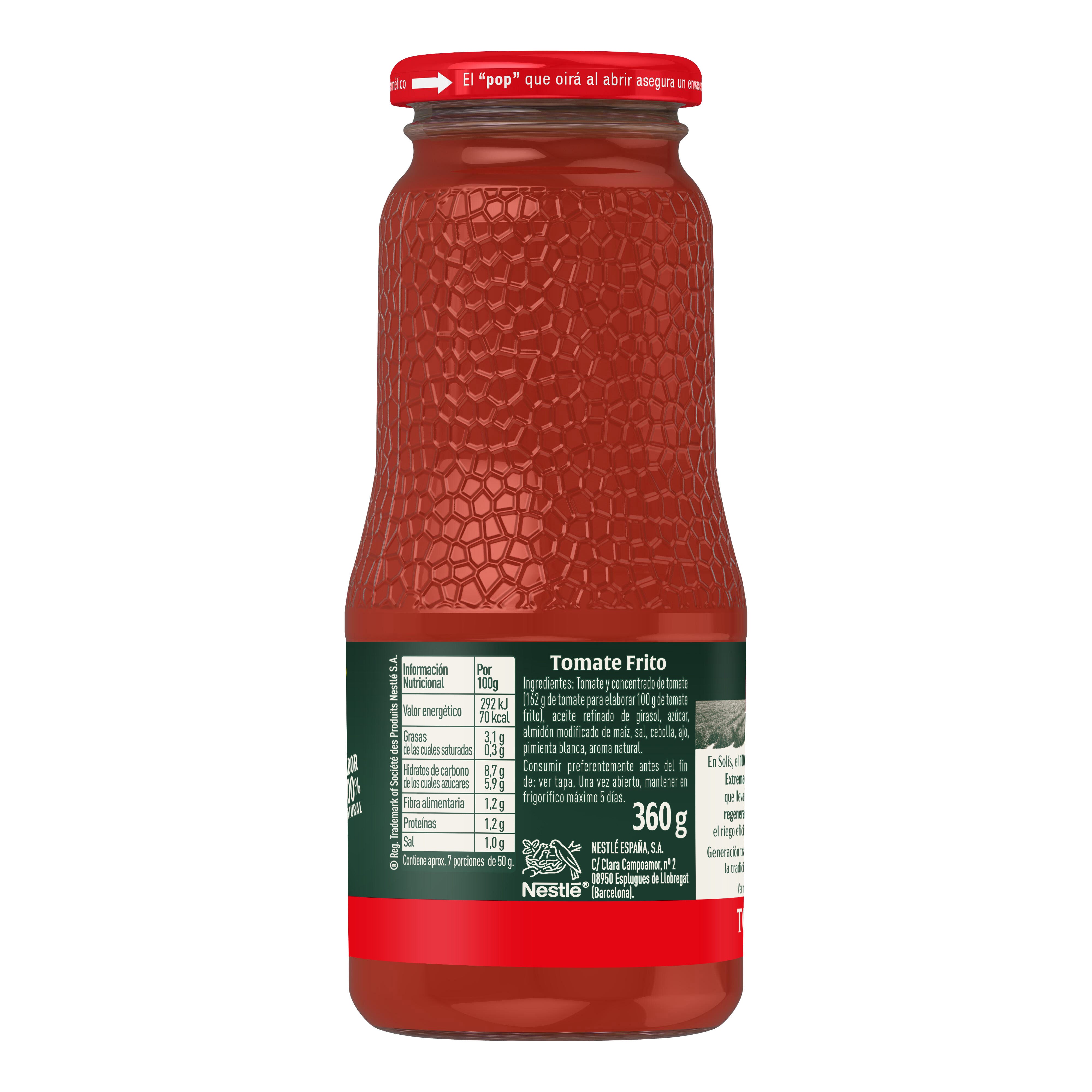 Tomate frito cristal solís 360g