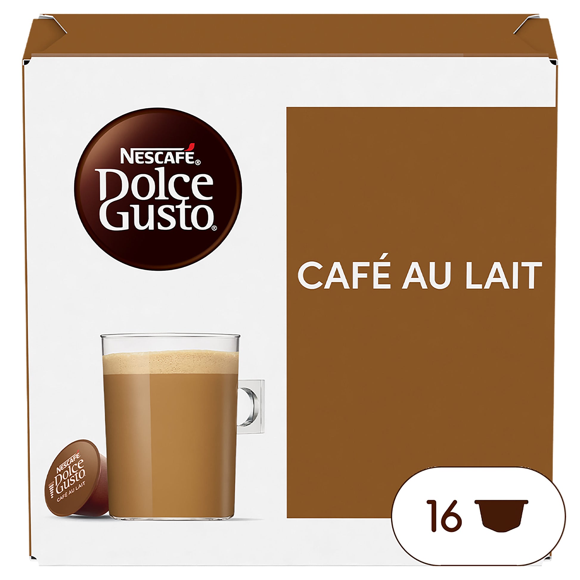 Café cápsula c/leche Dolce gusto p16 160g