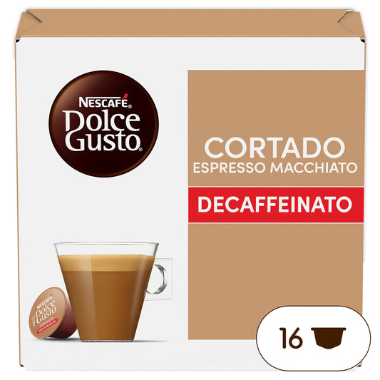 Café cápsula cort espr macchiato desc Dolce gusto p16 La Despensa
