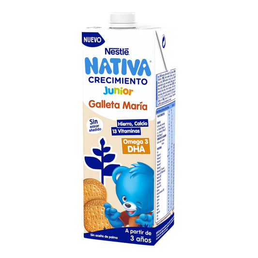 Leche infantil crecimiento c/galleta junior Nestle 1l La Despensa
