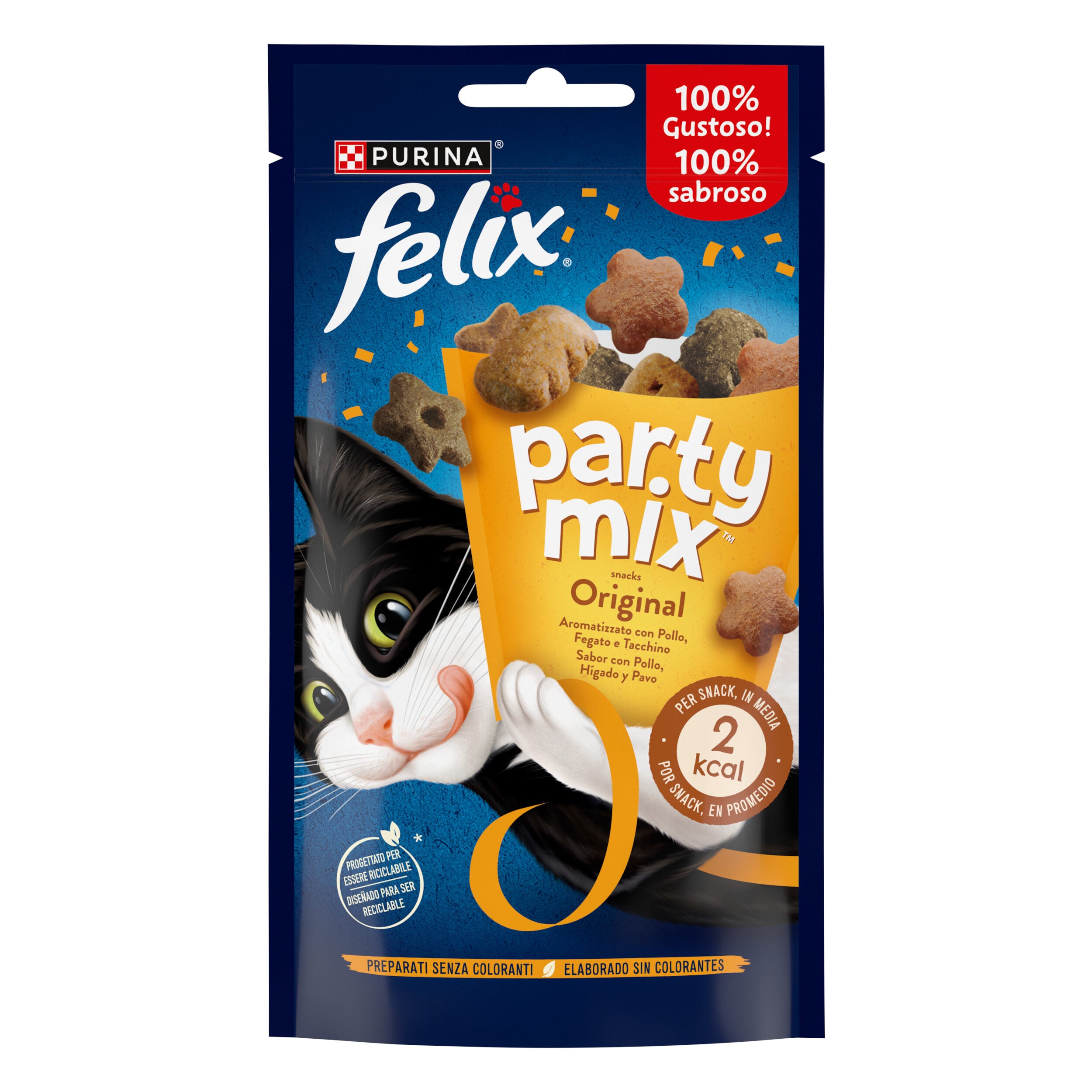 Snack gato mix original Felix party 60g