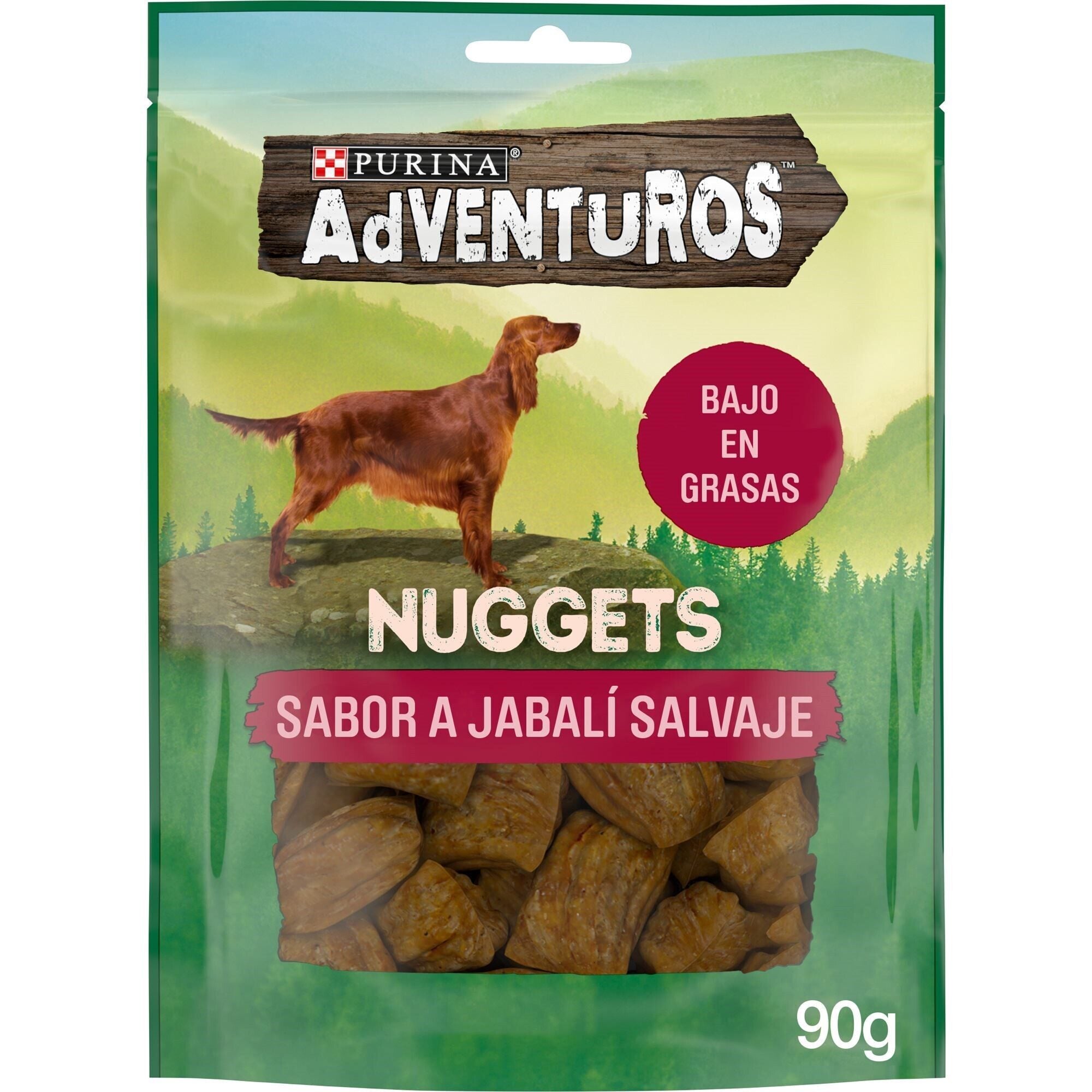 Snack perro adventuros nuggets boar Purina 90g
