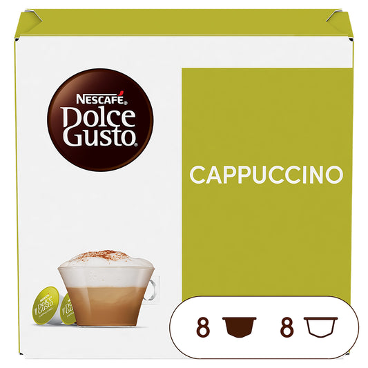Café cápsula cappuccino Dolce gusto p16 186g La Despensa