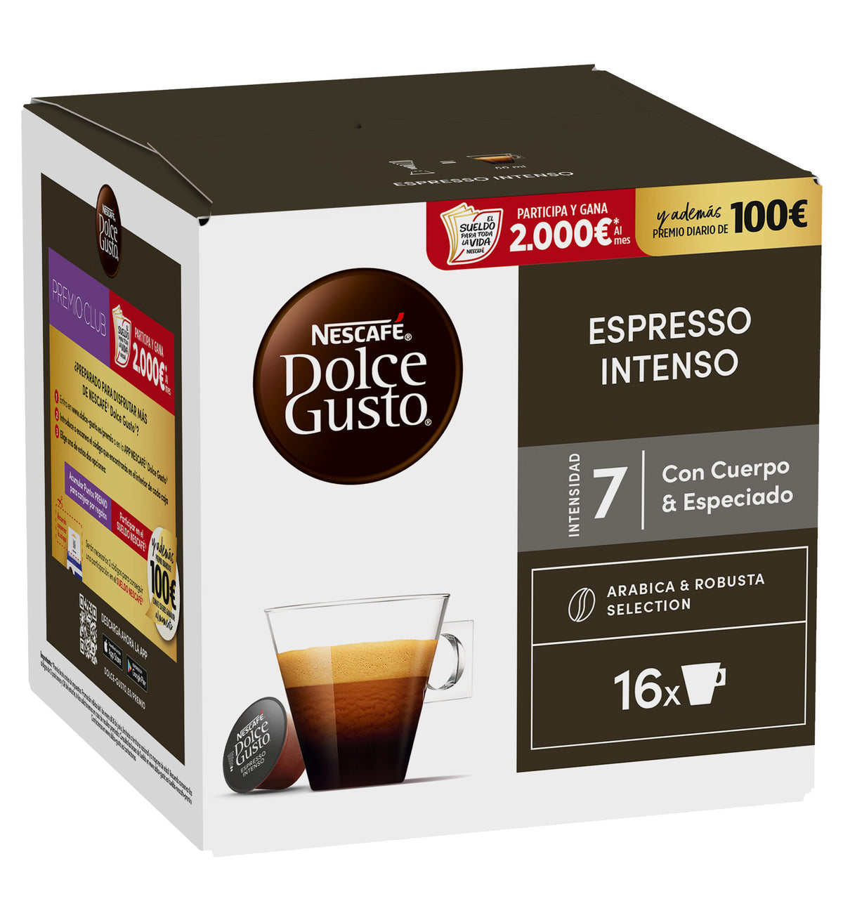 Café cápsula espresso intenso Dolce gusto p16