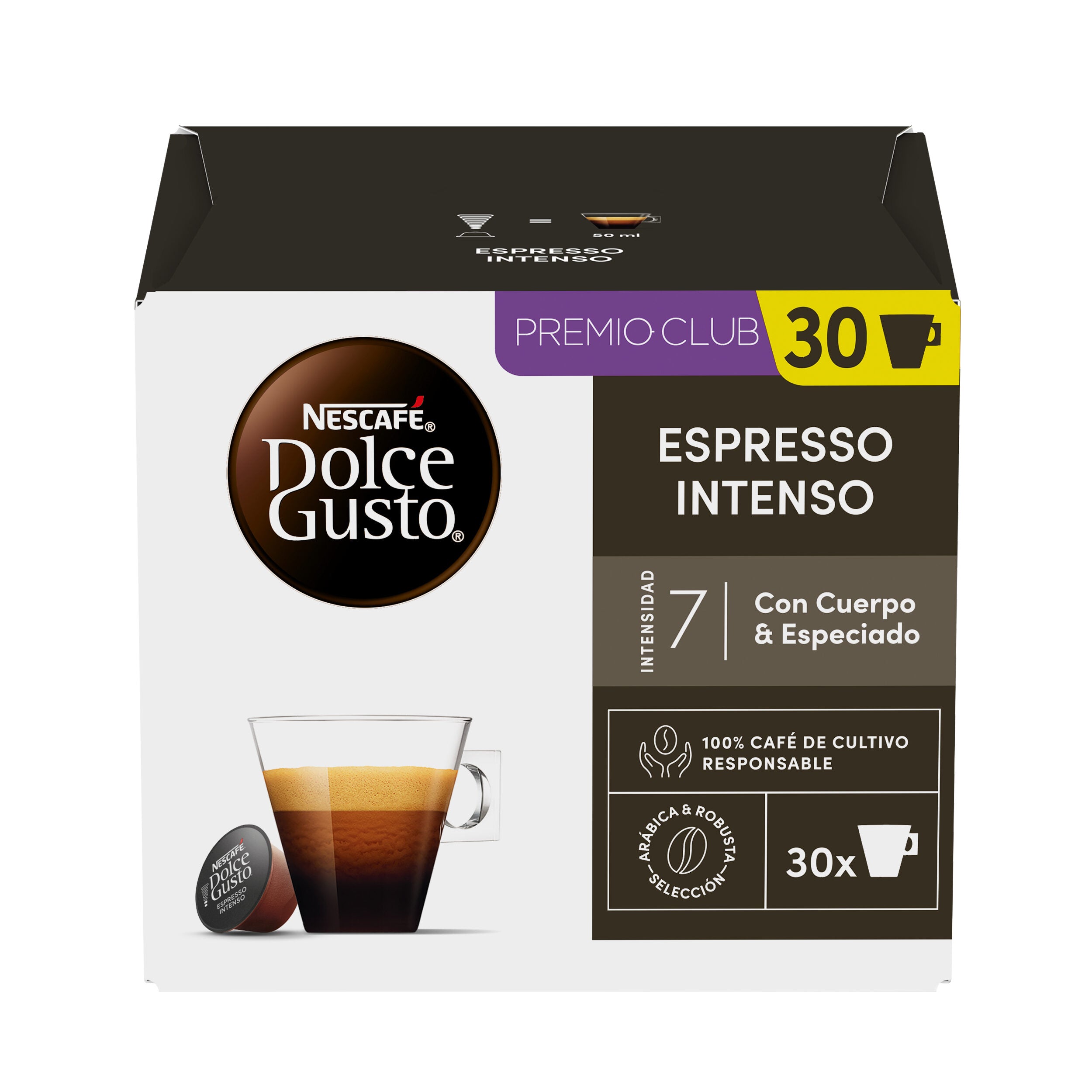 Café cápsula expresso intenso Dolce gusto p30 210g