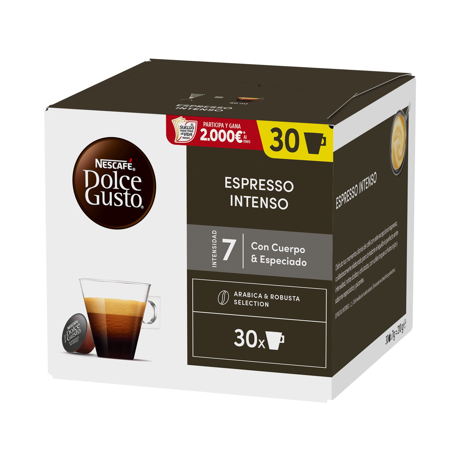 Café cápsula expresso intenso Dolce gusto p30 210g