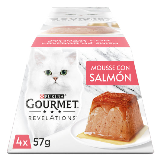 Comida húmeda gato salmon mousse Gourmet revelation p4 57g/u La Despensa
