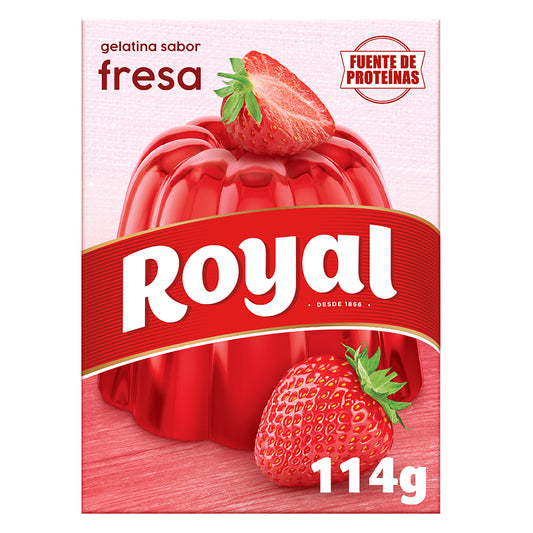 Preparado gelatina fresa Royal 114g La Despensa