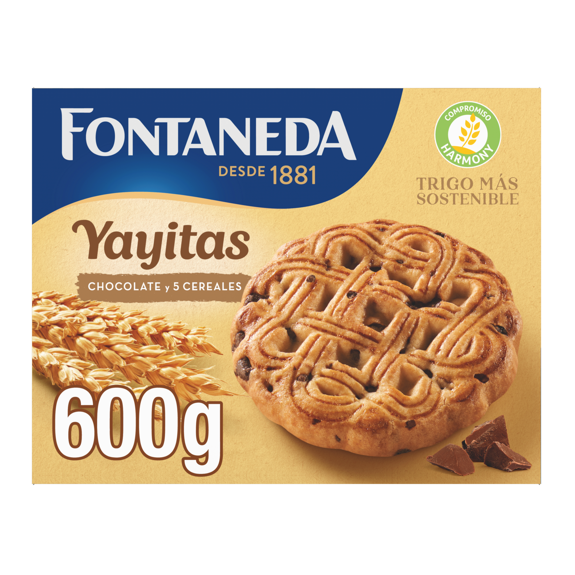 Galleta relieve 5 cereales Yayitas 600g