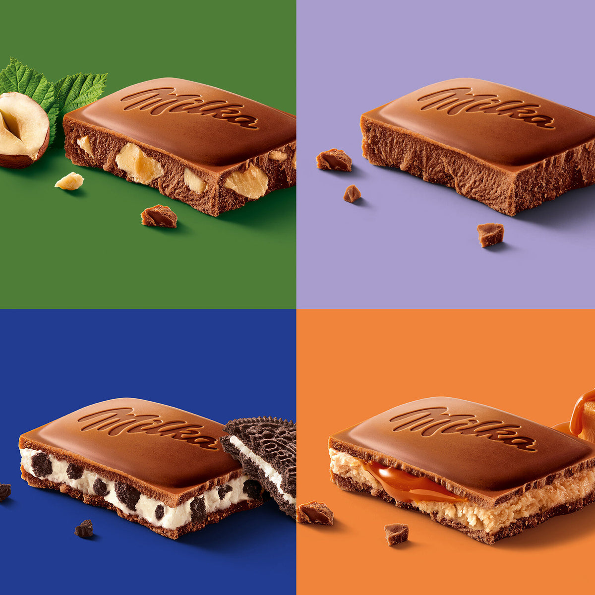 Chocolate leche almendra entera Milka 100g
