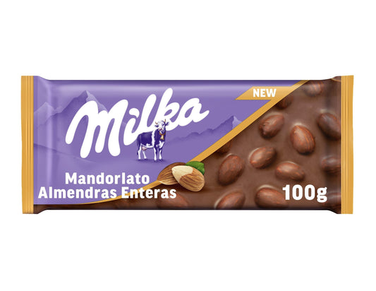 Chocolate leche almendra entera Milka 100g La Despensa