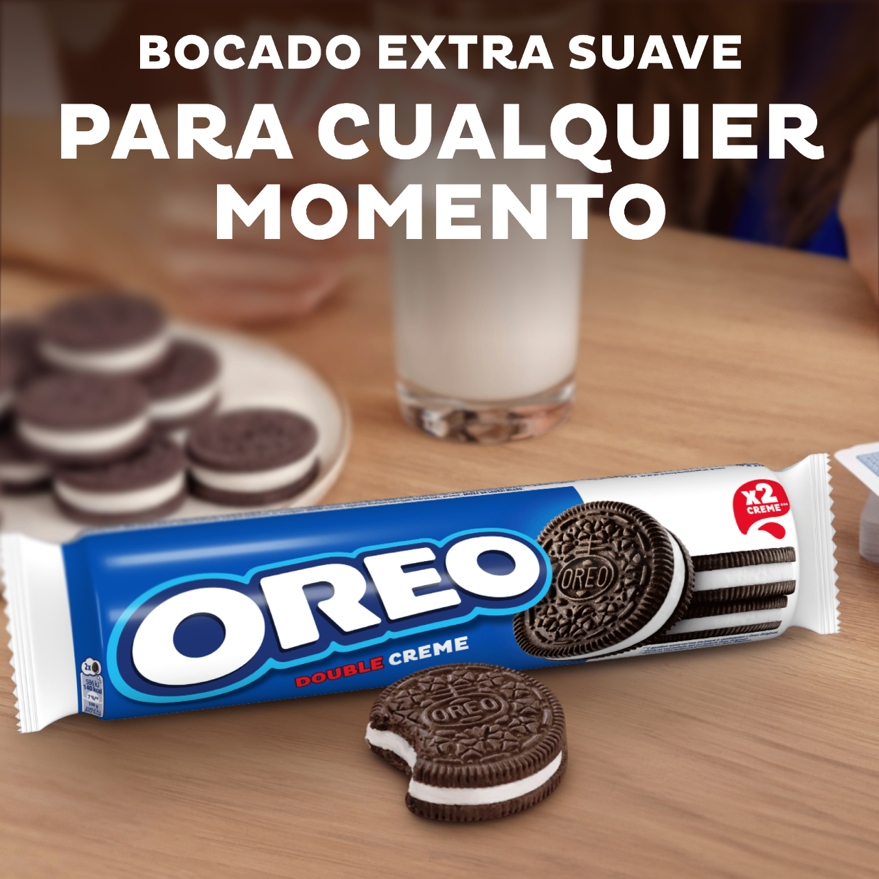 Galleta chocolate doble crema Oreo 157g