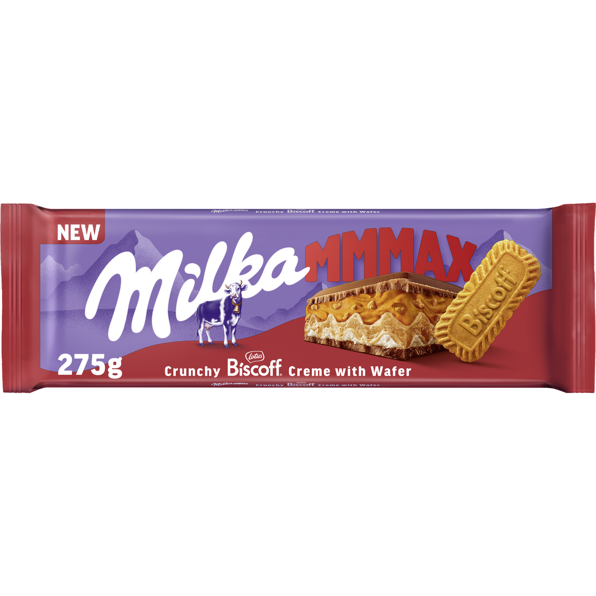 Chocolate biscoff max Milka 275g