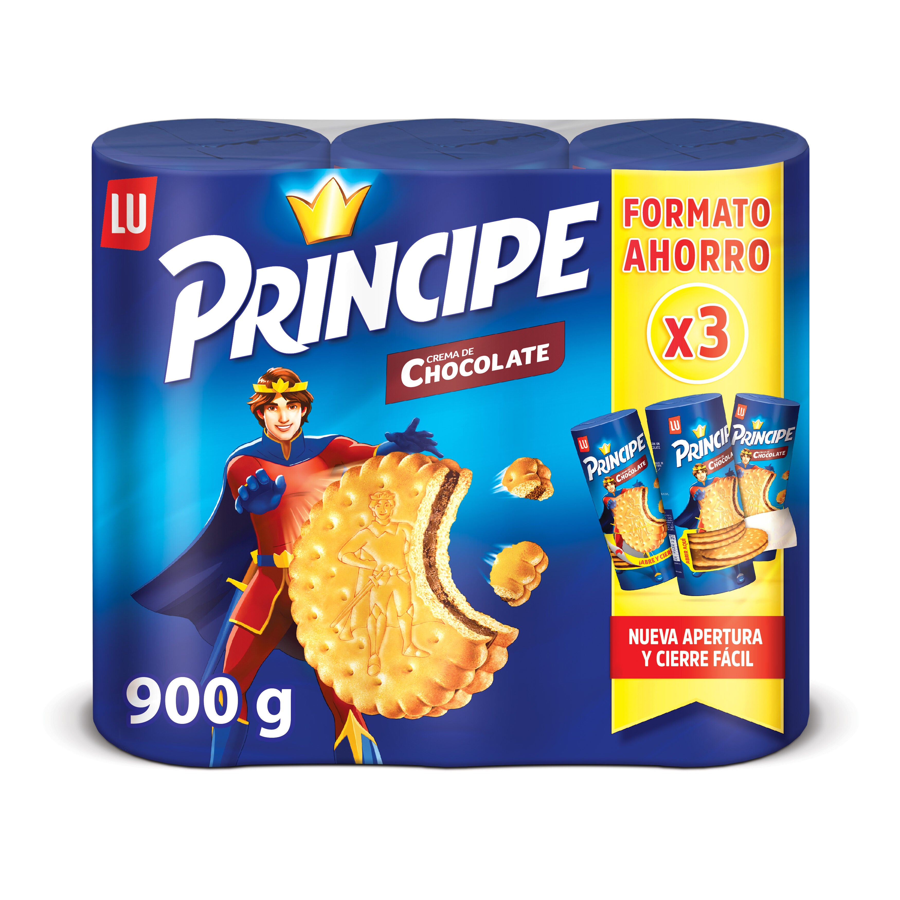 Galleta rellena chocolate Principe p3 300g/u