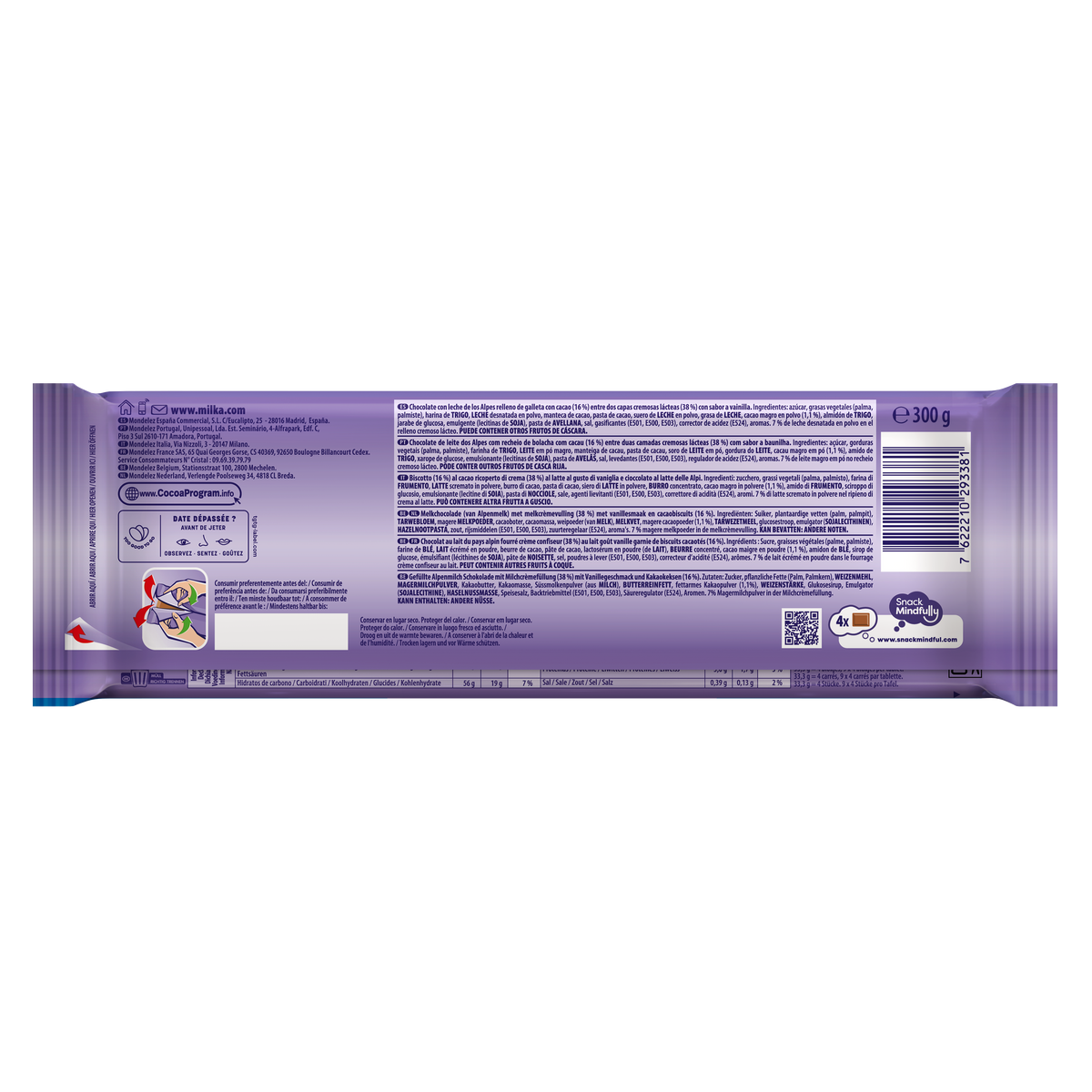 Tableta chocolate oreo Milka 300g