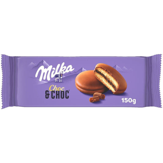 Galletas tiernas choc & choc Milka 150g La Despensa