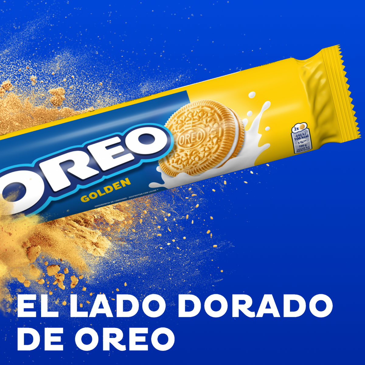 Galleta rellena chocolate golden Oreo 154g