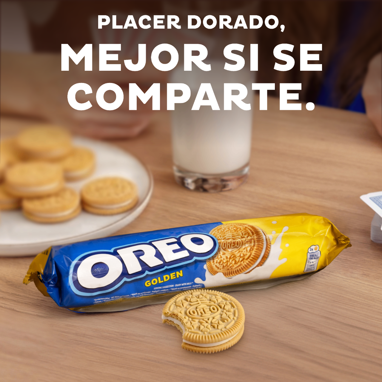 Galleta rellena chocolate golden Oreo 154g