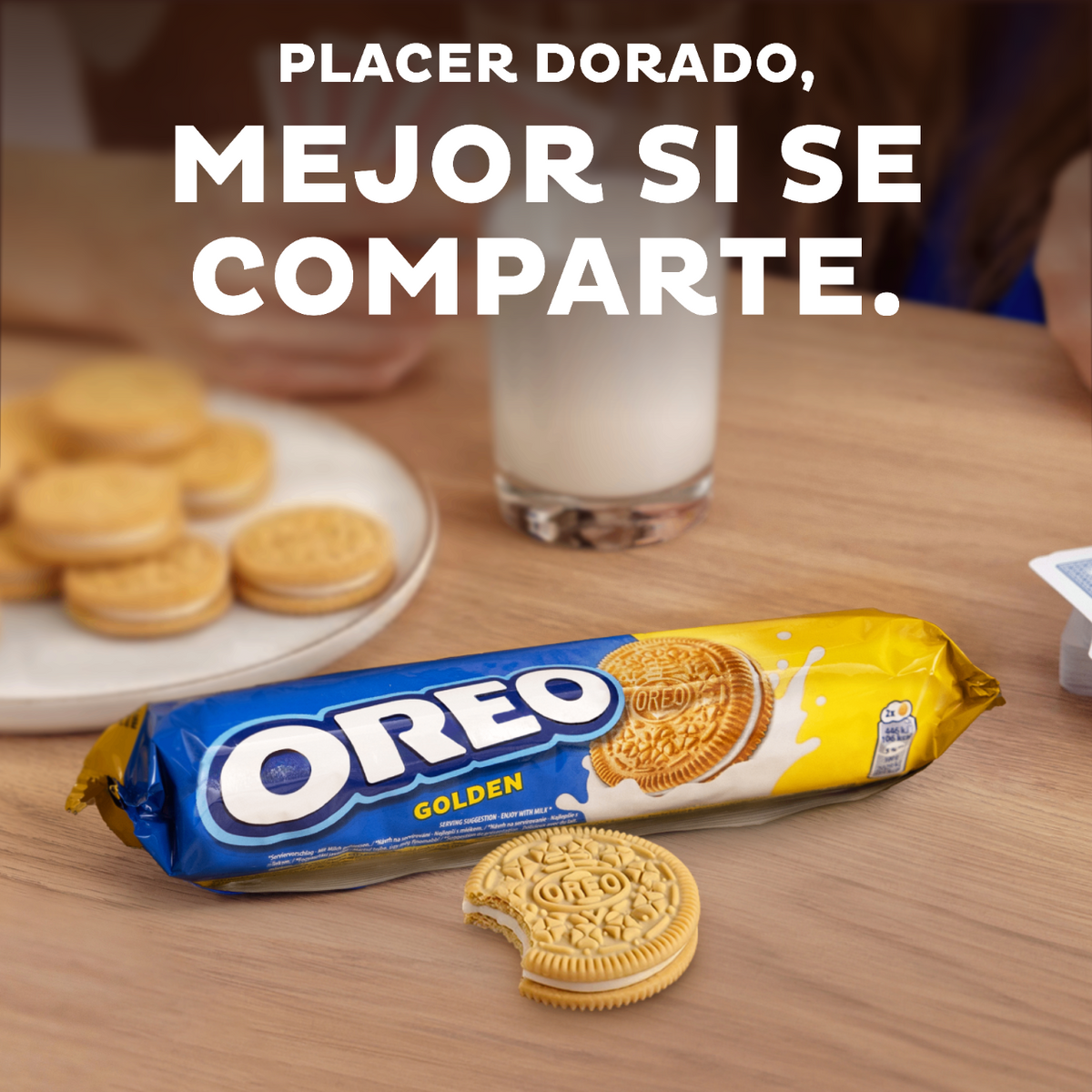 Galleta rellena chocolate golden Oreo 154g